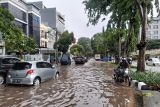 Jalan Merdeka Timur hingga Bungur  Jakarta Pusat banjir