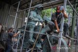 PATUNG PRESIDEN JOKOWI BERMOTOR SIAP DIPAJANG DI SIRKUIT MANDALIKA