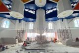 Perampungan Masjid 99 Kubah di Makassar kembali dikerjakan pada 2022