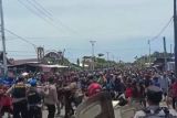 Lima polisi terluka saat amankan demo tolak DOB di Nabire Papua