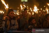 Pawai Obor sambut lebaran di Palu