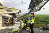 Pengemudi mengantuk diduga penyebab kecelakaan bus di tol Surabaya-Mojokerto