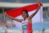 Odekta Elvina Naibaho kawinkan emas maraton untuk Indonesia