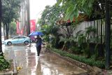Sebagian Jakarta hujan