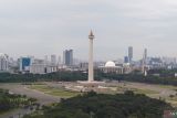 Sesi foto pebalap Formula E digelar di Monas sebagai salah satu ikon Jakarta