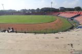 Suasana kandang Persik Kediri stadio Brawijaya, Kota Kediri, Jawa Timur, Rabu (25/5/2022). Persik Kediri pindah latihan ke lapangan ABC kompleks stadion utama Gelora Bung Karno Jakarta hingga awal Juli seiring akan dimulainya renovasi stadion Brawijaya menjelang dimulainya kompetisi Liga 1. Antara Jatim/Prasetia Fauzani/Ds