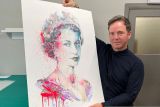 Seniman Inggris luncurkan karya grafis Ratu Elizabeth