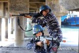 Drill kesiapan tempur prajurit TNI AL