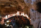 Petugas melakukan peninjauan lapangan untuk memeriksa legalitas bangunan Restoran The Cave di kawasan Pecatu, Badung, Bali, Selasa (19/7/2022). Restoran unik yang terletak di dalam gua itu dihentikan operasionalnya sementara karena belum melengkapi izin dan sedang menunggu kajian dari sejumlah instansi terkait pemanfaatan gua tersebut sebagai restoran. ANTARA FOTO/Fikri Yusuf/rwa.