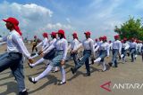 Paskibra HUT ke-77 RI di Palembang mulai latihan terpusat