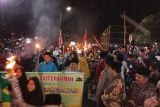 Ratusan santri di Agam ikuti pawai obor meriahkan 1 Muharam