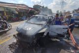 Mobil Mazda CX-7 asal Bandung terbakar di Palembang