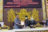 Penjabat Bupati Pringsewu ajukan Rancangan Perubahan KUA-PPAS 2022