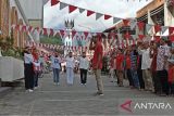 Persatuan PKL Pasa Ateh Bukittinggi gelar Upacara Bendera HUT RI dekat Jam Gadang