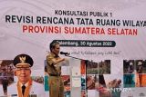 Sumsel gandeng sejumlah provinsi terdekat revisi Rencana Tata Ruang Wilayah