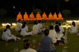 Majelis Agama Buddha Mahanikaya Indonesia gelar meditasi bulan purnama di Borobudur