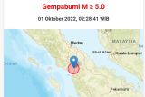 Sesar besar Sumatera akibatkan gempa Tapanuli