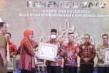 Wakil Bupati Lampung Tengah menghadiri Opening Ceremony UKMK Expo Kemenkeu Satu Lampung 2022