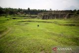 Hamparan lahan bekas pertambangan di Desa Jeruk Purut, Kecamatan Gempol, Kabupaten Pasuruan, Jawa Timur, Senin (31/10/2022). Kawasan tersebut kini  dijadikan kawasan wisata alam. ANTARA Jatim/Umarul Faruq/zk 