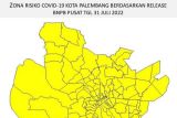 Kota Palembang masih berstatus zona kuning COVID-19