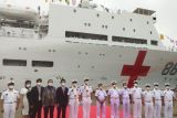 Kapal rumah sakit Peace Ark China tiba di Tanjung Priuk Jakarta
