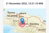 Gempa bumi dengan magnitudo 5,6 melanda barat daya Cianjur