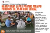 Program Pembinaan Kemandirian Narapidana Lapas Padang mampu produksi belasan ribu sendal