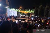 Ribuan masyarakat Solo antusias hidupkan lampu hias sambut Natal 2022