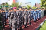 Prajurit Lantamal VIII ikuti apel gelar pasukan Operasi Lilin Samrat 2022