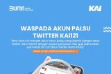 Waspadai akun twitter palsu, perhatikan tanda-tanda akun resmi KAI