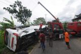 Kecelakaan Tunggal Bus Rombongan Peziarah