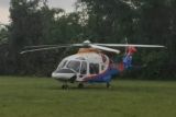 Helikopter Kapolda Jatim mendarat darurat