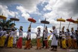 Upacara Melasti di Banyuasin Jelang Hari Raya Nyepi