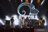 Kelompok musik Navicula tampil dalam Joyland Festival Bali 2023 di Nusa Dua, Badung, Bali, Sabtu (18/3/2023). Dalam penampilannya itu, Navicula membawakan sejumlah lagu seperti Dinasti Matahari, Kembali ke Akar dan Busur Hujan. ANTARA FOTO/Fikri Yusuf/wsj.