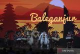 Seniman menampilkan kesenian Baleganjur saat Gala Seminar Indonesia 2023 ASEAN Chairmanship di Bali Nusa Dua Convention Center, Badung, Bali, Rabu (29/3/2023). Gala seminar tersebut merupakan rangkaian dari ASEAN Finance and Central Bank Governors Meeting (AFMGM) yang membahas mengenai 