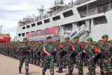 Panglima TNI melepas Satgas Pamtas RI-PNG ke Papua