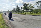 Pemprov Lampung perbaiki jalan dekat gerbang tol jelang Lebaran 2023