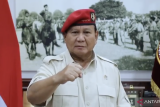 Menhan Prabowo minta Kopassus setia jaga Indonesia pada HUT Ke-71