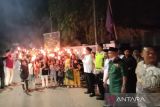 Warga Deli Serdang pawai obor malam takbiran