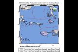 Gempa magnitudo 5,0 mengguncang wilayah Pantai Barat Laut Kepulauan Sula Malut