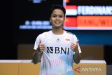 Jokowi ucapkan selamat pada Anthony Ginting juara di BAC Dubai