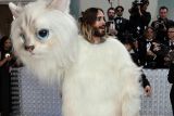 Jared Leto kenakan kostum kucing di karpet merah Met Gala 2023