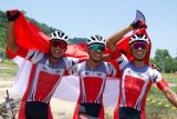 SEA Games 2023 -  Balap sepeda Indonesia sukses besar dengan mendominasi XCO putra