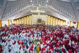 Pemkab Dharmasraya : air hujan masuk Masjid Agung bukan kerusakan bangunan