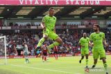 Tendangan akrobatik Casemiro bawa MU raih tiga poin atas Bournemouth