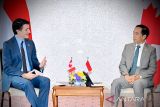 Jokowi dan PM Kanada Justin Trudeau bahas kerja sama ekonomi