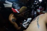 Lomba Buat Tato Dayak