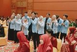 Mahasiswa Palembang lomba yel Gerakan Cerdas Memilih