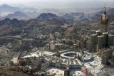 Lansekap kompleks Masjidil Haram diambil dari udara di kota suci Mekkah, Arab Saudi, Jumat (30/6/2023). ANTARA FOTO/Subur Atmamihardja/wsj.