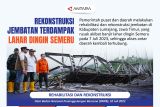 Rekonstruksi jembatan terdampak lahar dingin Semeru